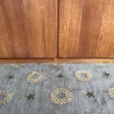 Asymmetrical oak cabinet 1960