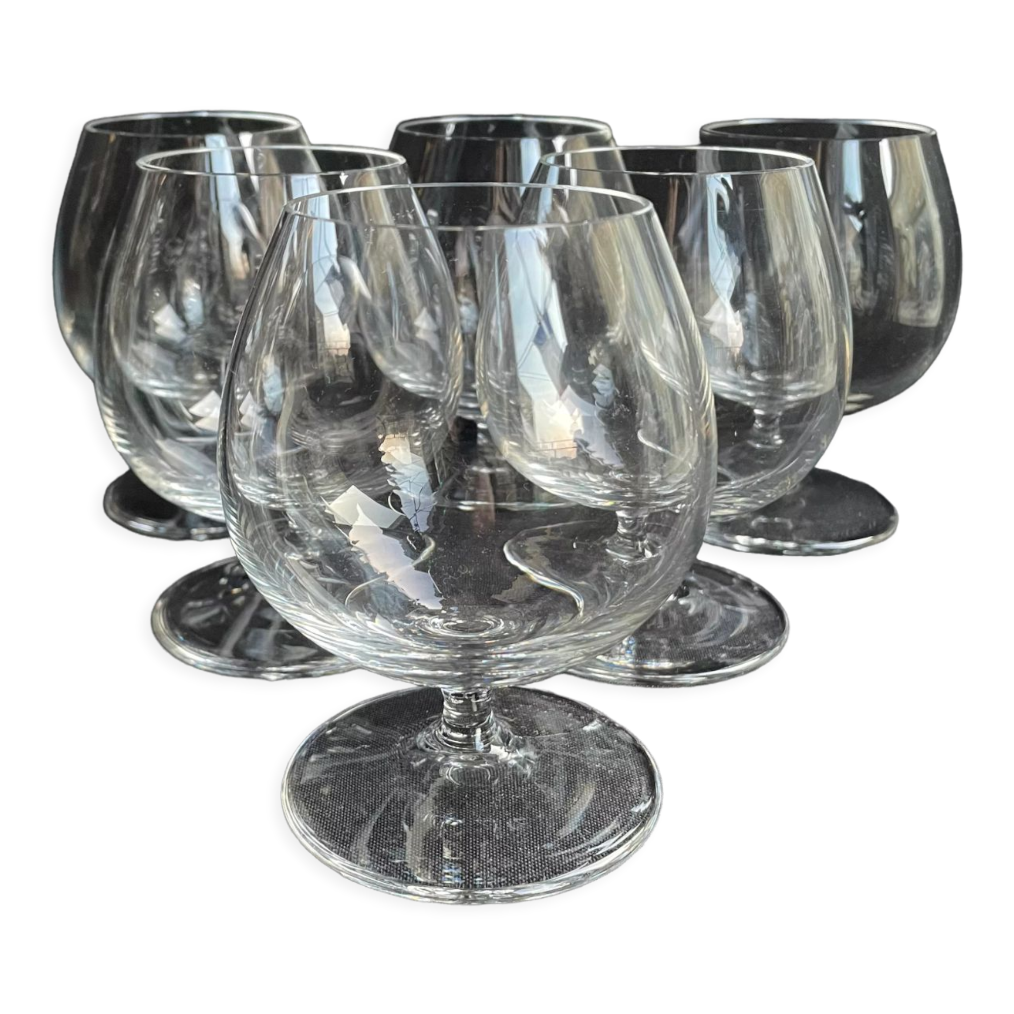 6 Villeroy & Boch cognac glasses stamped