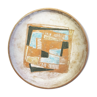 Modernist ceramic plate