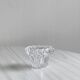 Elegant pair of faceted cut crystal candlesticks