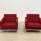 Set of two Florence Knoll lounge chairs
