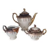 Bavaria coffee service in porcelain – Gold decoration, 1950s-60s