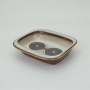 Plat en grès Grey Serie de Ejner Johansen pour Søholm Stentøj