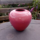 Enamel ceramic pink vase