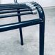 Postmodern sandows chairs attributed to rene herbst for ecart international, 1980s, set of 6