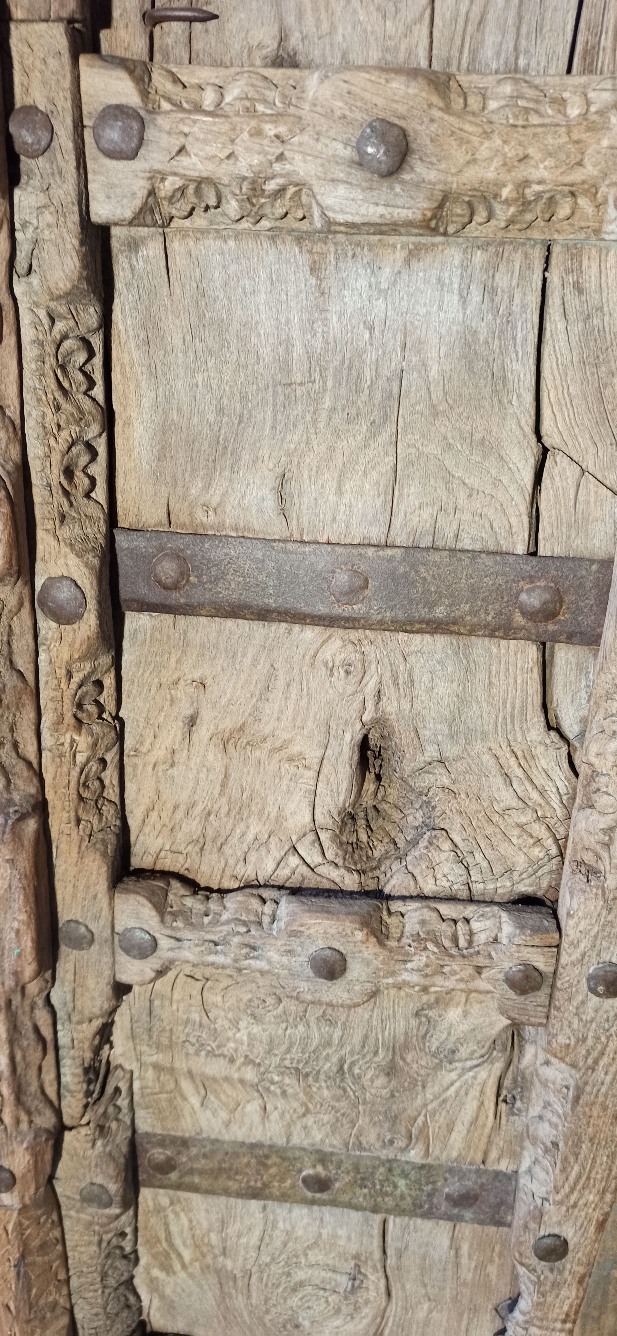 Old wooden door