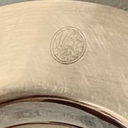 Petrossian silver-plated metal dish, hallmarked, France