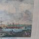 Original engraving of the port of Roscoff. Late 19th century.