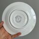 Set of 5 blue and white checkered porcelain dessert plates