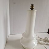 70s Design Lamp in White Opaline
