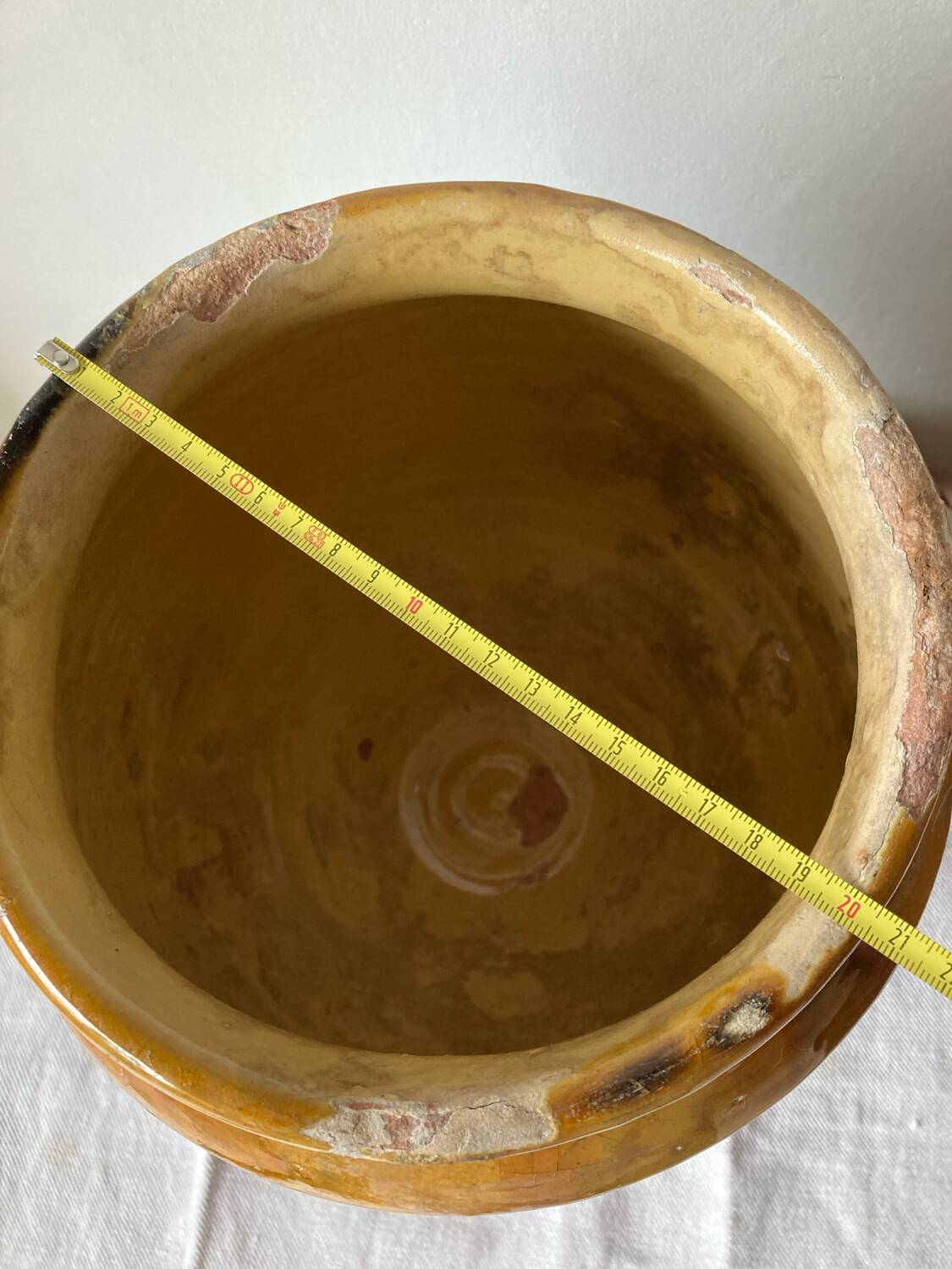 Large confit pot, salt cellar, late 19th century