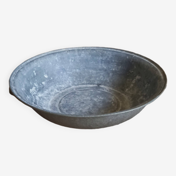 Planter Large round zinc basin with two handles