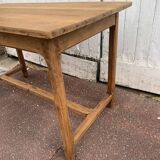 Farmhouse table 1 oak drawer