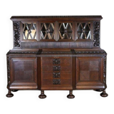 Interwar Oak Sideboard in Dark Brown, 1930s