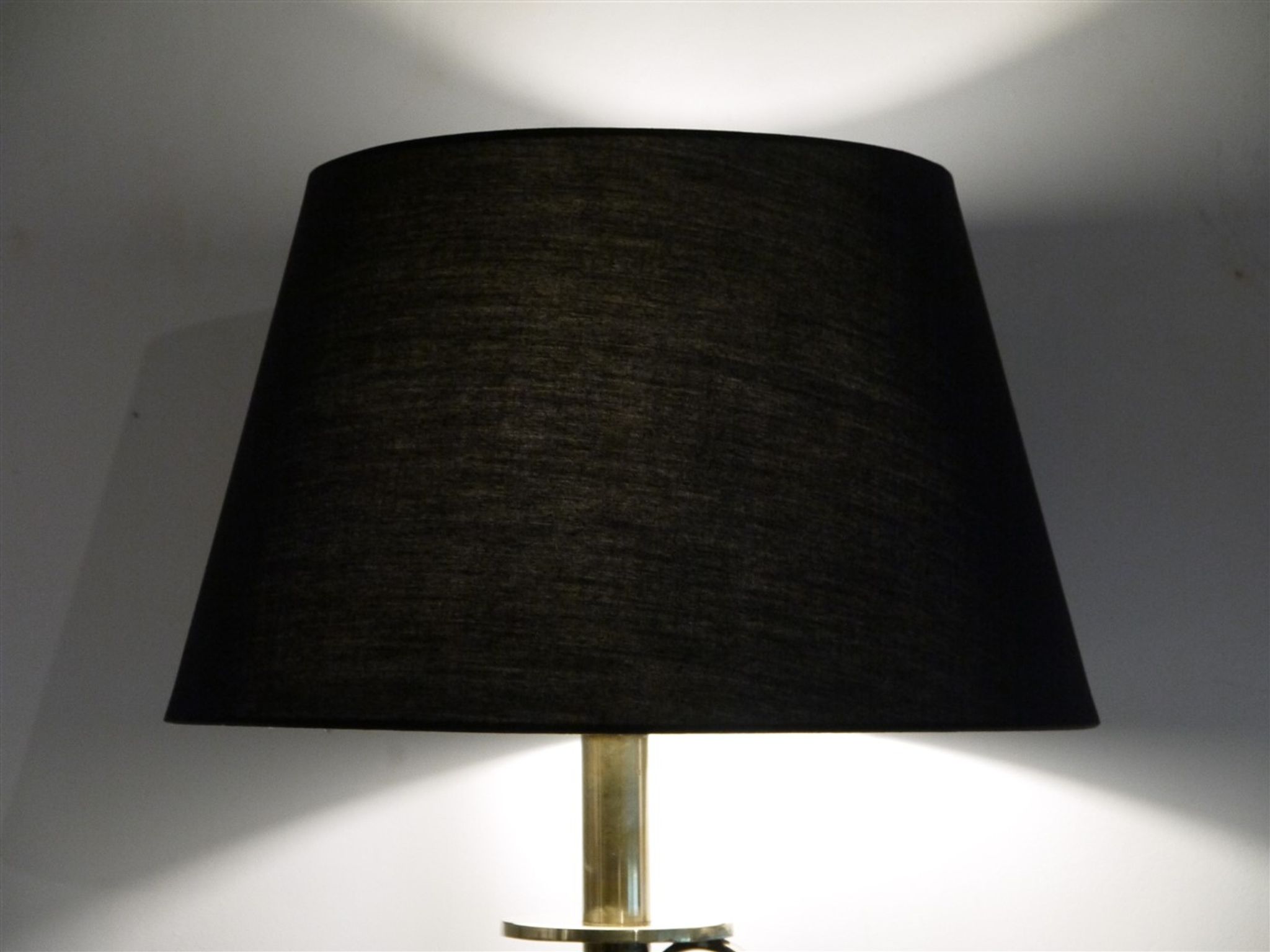 Pair of Scandinavian brass lamps by Tranas Stilarmatur 1970
