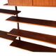 Scandinavian teak wall bookcase 1.8m x 1.1m