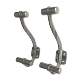 Pair of metal hooks