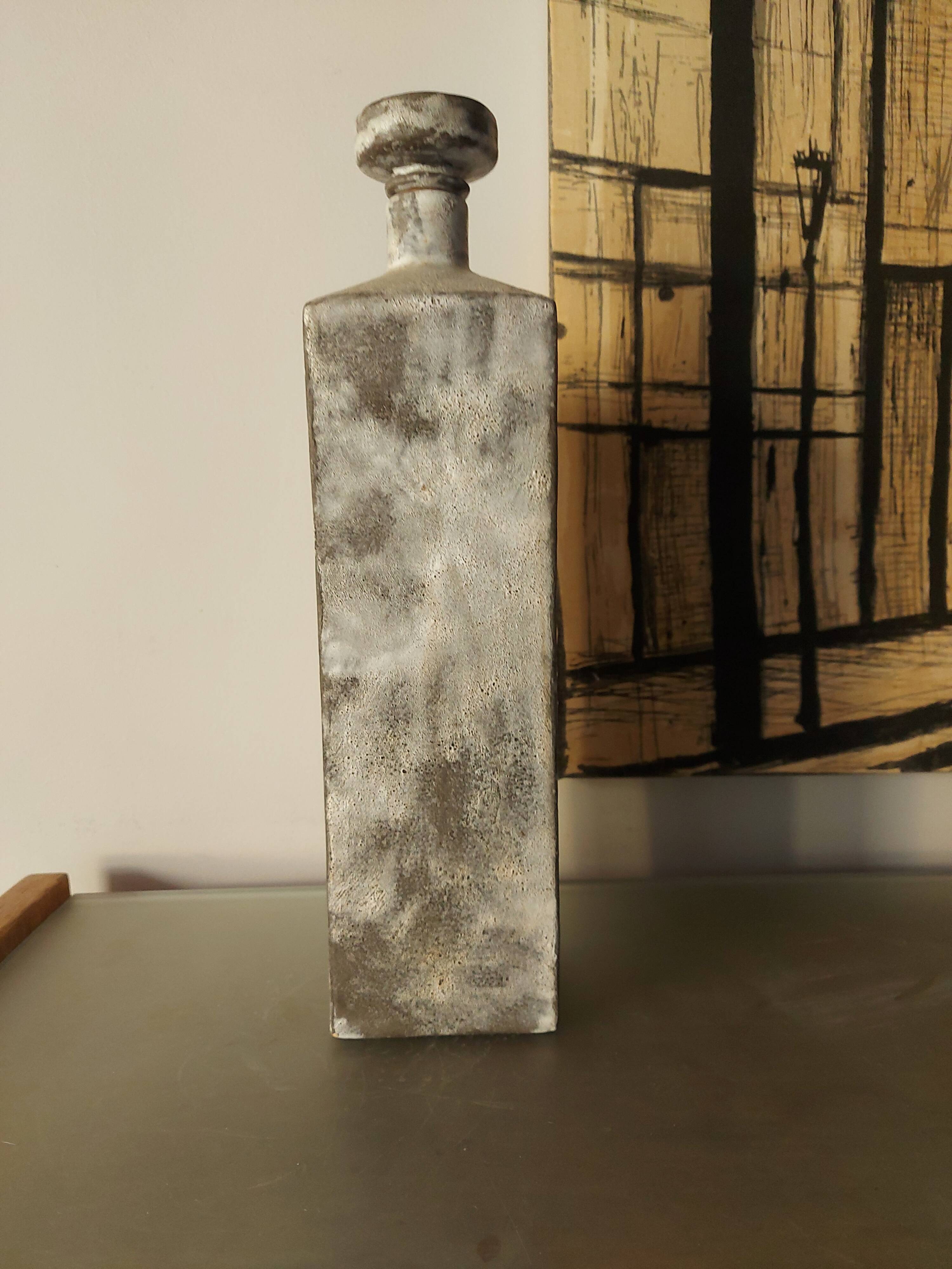 Henri Cimal ceramic bottle, Vallauris