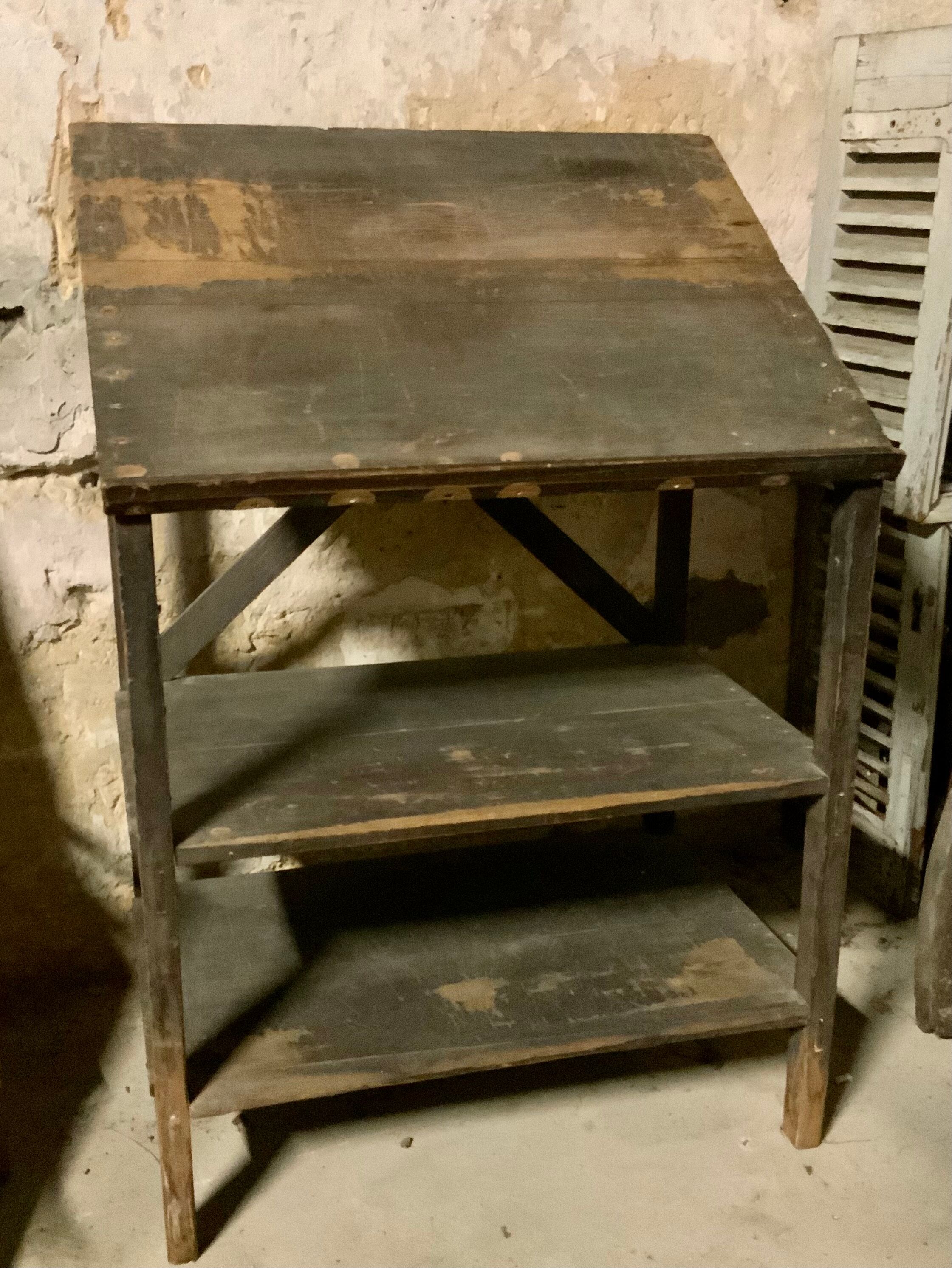 Desk cabinet, shelves Porte Casses XIXth