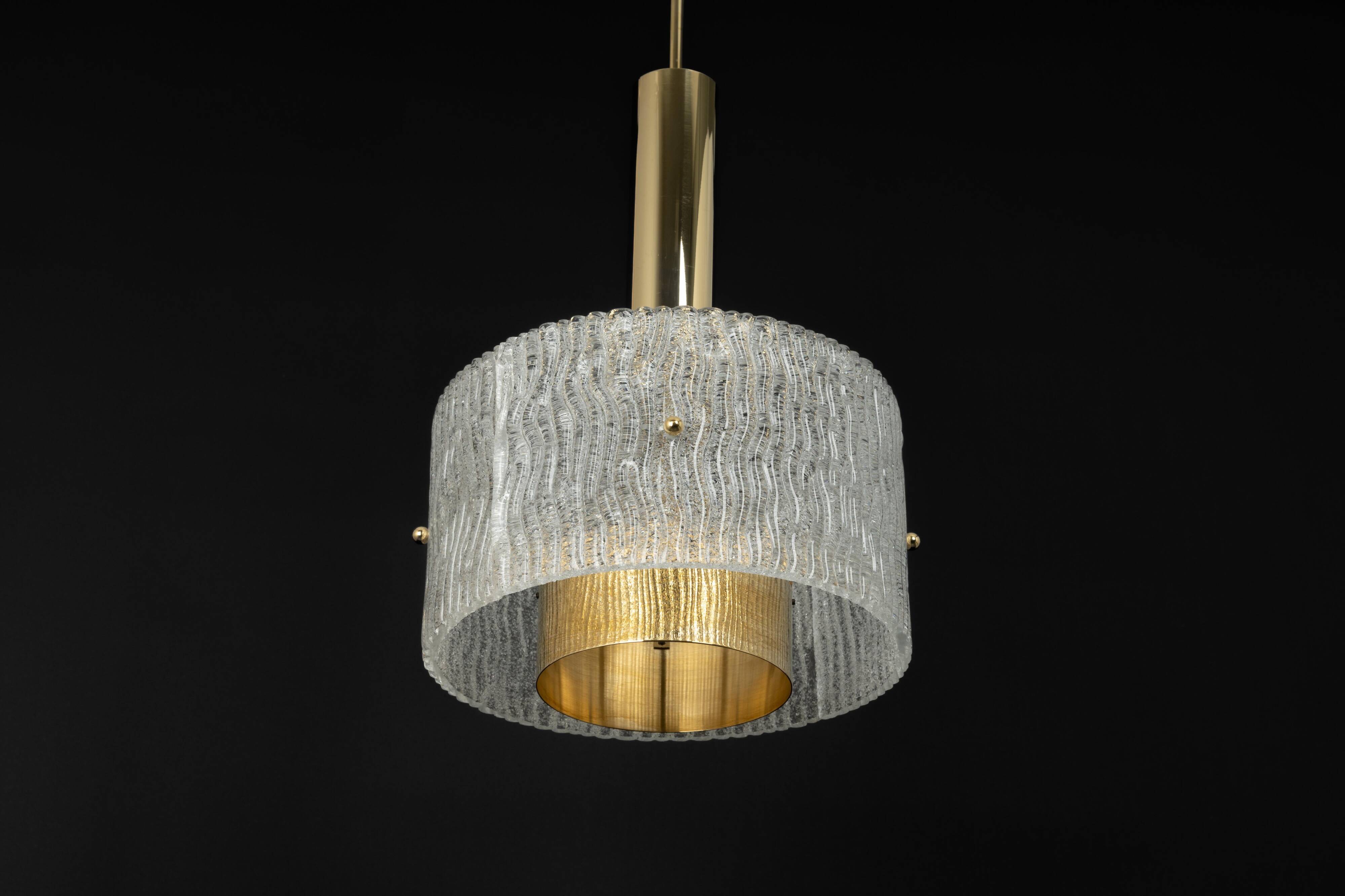 Large Murano hanging lamp by Hillebrand, 1970s