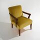 Paire de fauteuils en velours, années 1950
