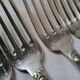 6 Boulenger Silver Metal Table Forks