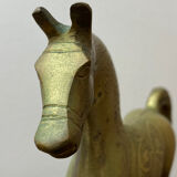 Vintage brass horse