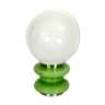 Stilux Milano, large green murano glass table lamp from 60s