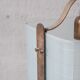 Italian brass and glass pendant light