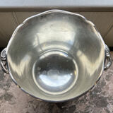 Two silver metal ice buckets hallmarked around 1900