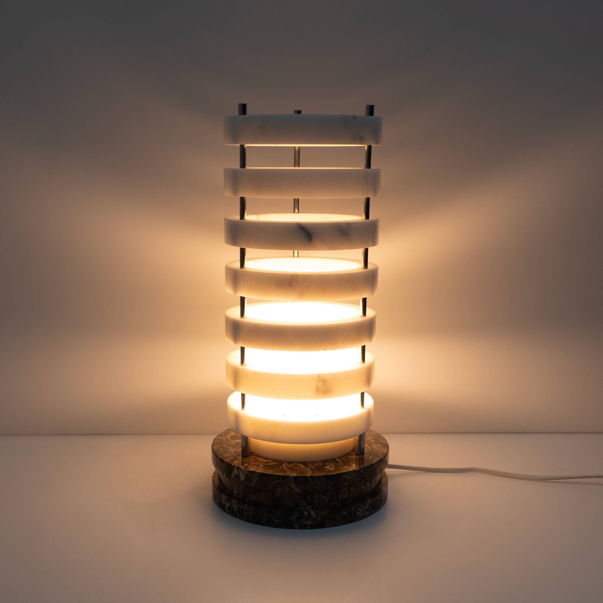 Mid-century Modern Italian Marble Table Lamp, 1960s
