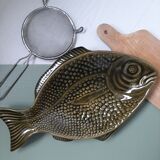 Vintage olive green fish Slurry