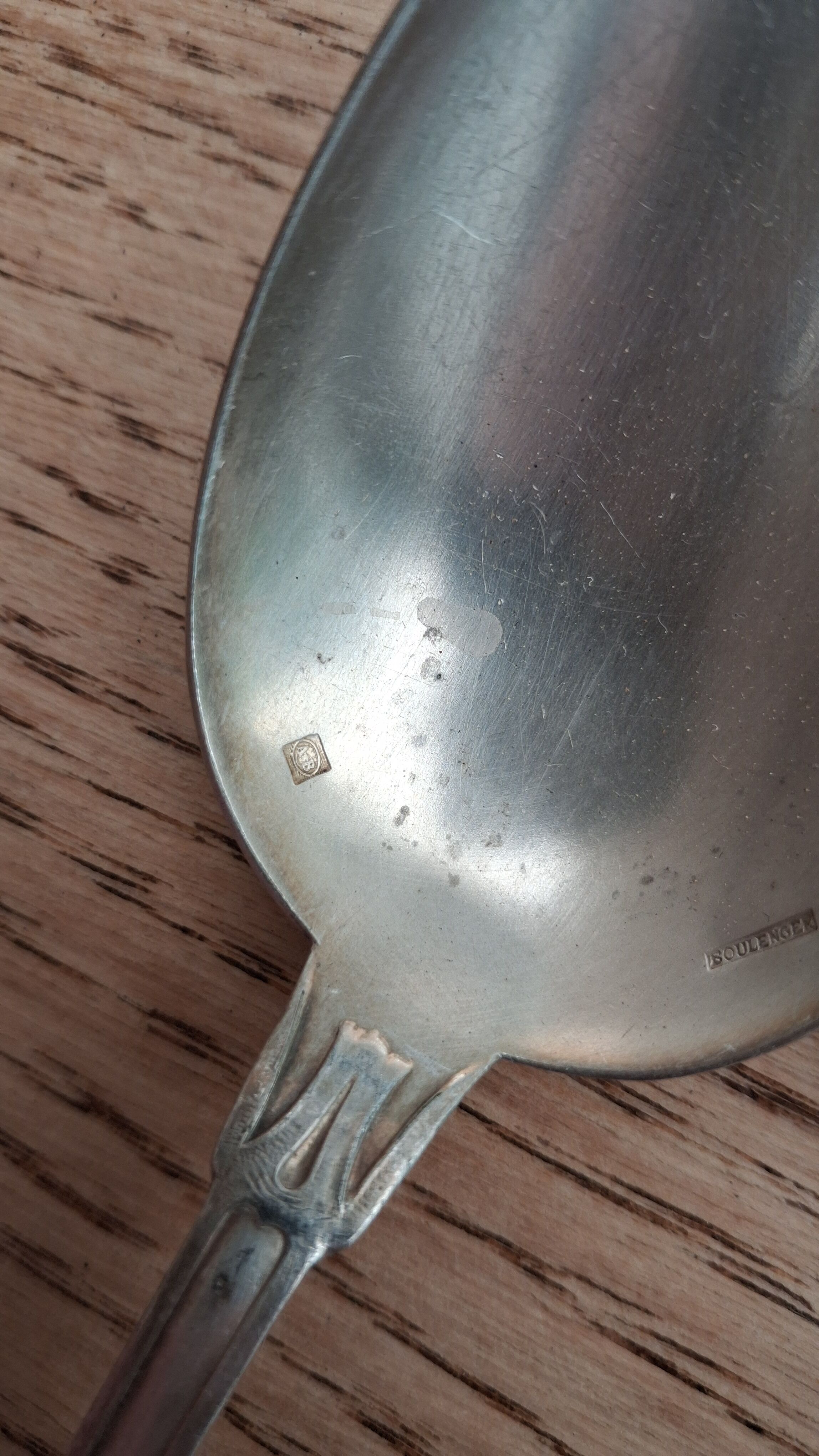 Large Art Nouveau Boulenger cocoa spoons
