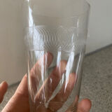 Lot de 6verres anciens à limonade art déco