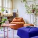 Contemporary swivel armchair - like new condition