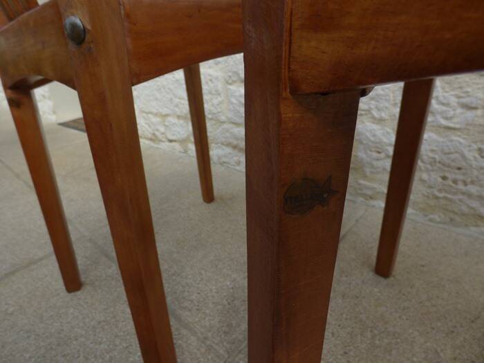 4 chaises bistrot en bois de marque stella