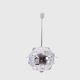 Oscar Torlasco. Chrome-plated metal "satellite" chandelier. 1970s.