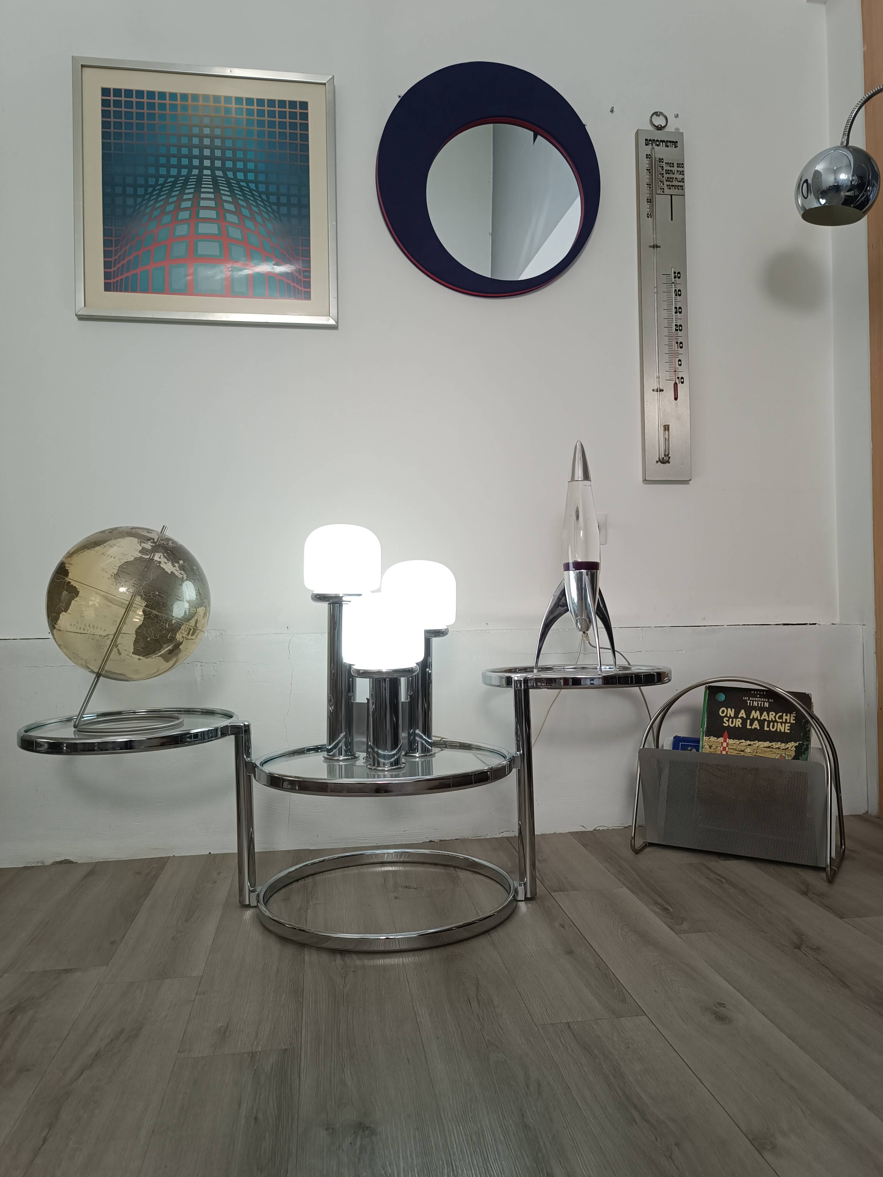 Lampe Space Age Verre De Murano 1970s