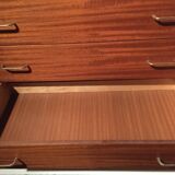 Vintage chest of drawers with spindles feet