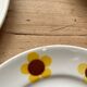 6 sunflower dessert plates Moulins des loups