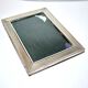 Old photo frame in solid silver - hallmark 800 - guilloche pearl frame 12x16.5