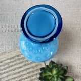 Blue opaline soliflore vase
