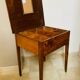 19th century walnut pegged currency exchange office