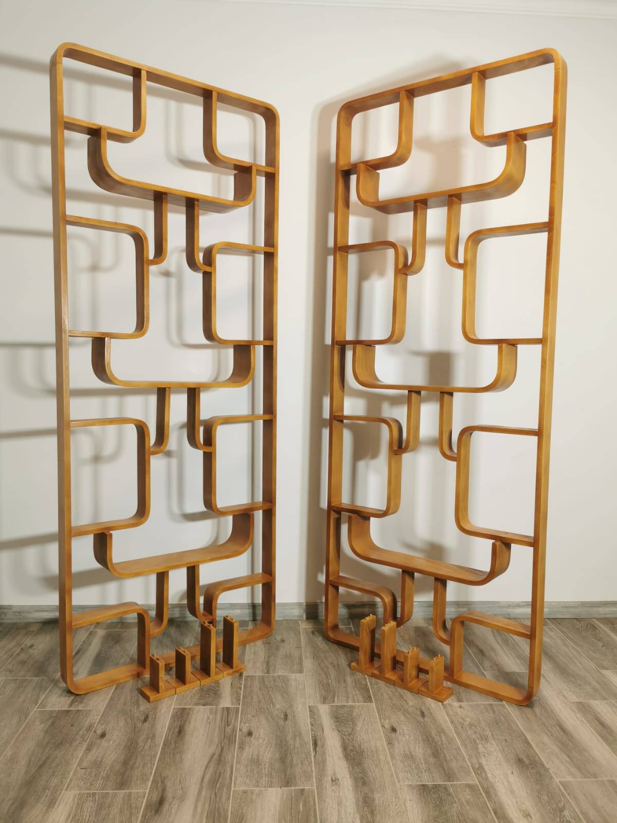 Room Dividers by Ludvik Volak for Drevopodnik Holesov, 1950s, Set of 2