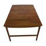 Table basse scandinave en teck massif par Yngvar Sandström - 1960
