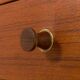 Italian floor to ceiling wall unit or room divider in teak, 1960s