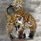 Vallauris Fat Lava or Honey Pitcher/Vase, 25 cm High - Vintage 70s