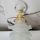 Glass and porcelain flower wall lamp
