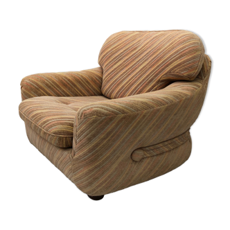 Fauteuil italien pastel Zorzi du milieu du siècle des années 1970