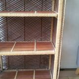 Rattan bookcase